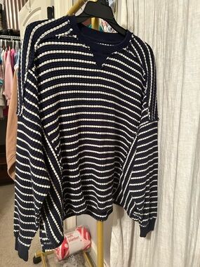 Aerie striped oversized sweater